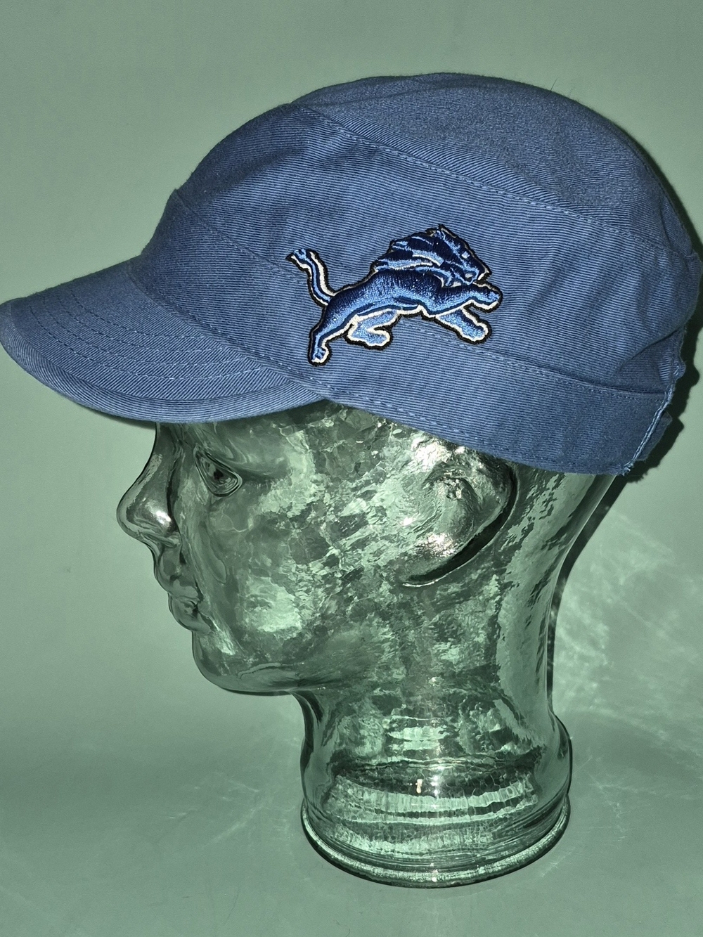 Detroit Lions Blue Military Cap